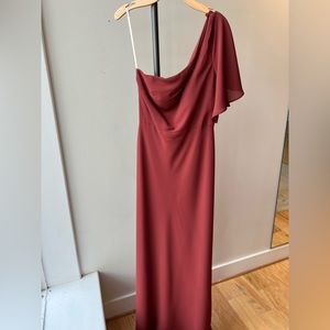 Jenny Yoo | Lyric | Rust Pebbled Crepe